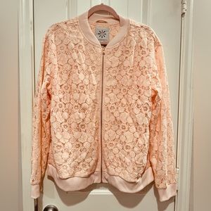 Pink lace jacket